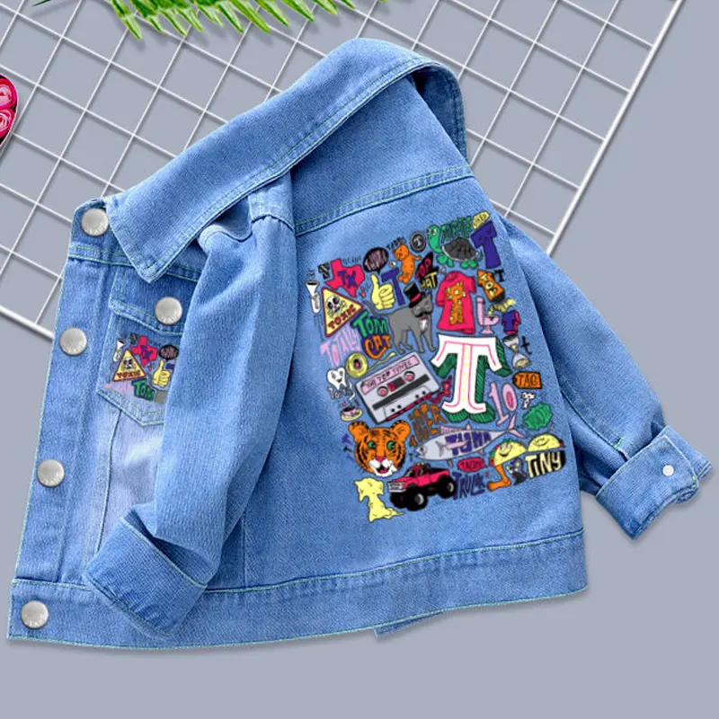 Toddler Kids's Jeans Coat 2023 New Top Spring Children Korean Style Jacket Kids Clothing Fashion