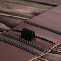 Dompet Kulit Sintetis Berukir Laser dengan Tempat Pensil, Penutup Buku, Tempat Kartu Skor Golf, Aksesoris Golf Kustom untuk Klub Golf