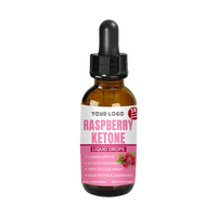 Gouttes liquides de cétone de framboise 3X Force, marque privée, extrait naturel de framboise, complément alimentaire, améliore l'immunité et le cerveau
