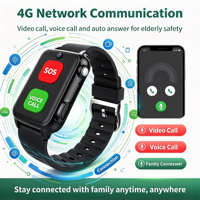 Montre connectée S9 4G avec boutons physiques SOS et vocaux, localisation en temps réel, surveillance de la fréquence cardiaque et de la pression artérielle
