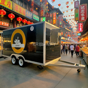 Chariot de restauration mobile de 13 pieds carrés entièrement équipé pour jus et churros, idéal pour la vente de street food en Espagne - Product Image 1