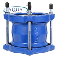 Raccord universel Adaptateur de bride de couplage flexible Joint de démontage Joint Gibault pour tuyaux en fonte ductile PVC