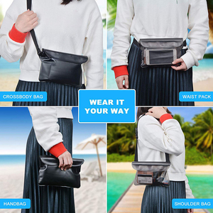 Marsupio Impermeabile Unisex Personalizzato in PVC Trasparente con Chiusura a Cerniera e Cintura per Nautica, Nuoto, Parchi Acquatici e <span class=keywords><strong>Spiaggia</strong></span> - Product Image 6
