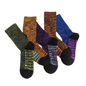 Retro Ethnic Style Knee <b>Socks</b> Cotton Thermo Women's Mid Calf Thick Terry Sole Casual <b>Socks</b> Mixed Colors - Product Image 5