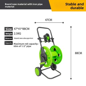 NQ SPORTS Kit de <span class=keywords><strong>tuyau</strong></span> d'arrosage rétractable <span class=keywords><strong>mural</strong></span> haute pression robuste et portable pour usage domestique et de jardin - Product Image 3