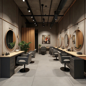 Paquete de Diseño Interior de Muebles de Salón de Belleza Ecológicos, Duraderos y de Lujo |   Mesas y Sillas de Manicura Personalizadas, Salón de Belleza Llave en Mano - Product Image 1