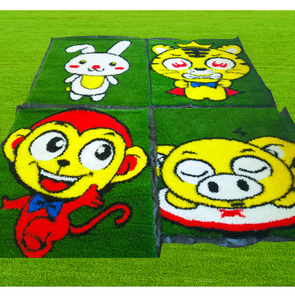 Cỏ tổng hợp cỏ nhân tạo cảnh quan vườn mẫu giáo Vật liệu đầy màu sắc nguồn gốc ISO - Product Image 3