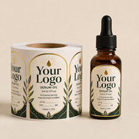 Étiquettes autocollantes personnalisées imprimées pour petits flacons de laboratoire, résistantes à l'eau, à l'huile et aux basses températures, en rouleau, pour flacons de 3 ml, 5 ml, 10 ml