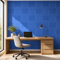Panneaux acoustiques ignifuges autocollants 30x30cm pour studio, hôtel, appartement et école