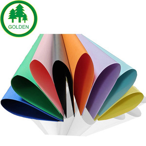 Papier coloré brillant assorti, sacs en papier kraft bleu, or, rouge, papier couleur A4 - Product Image 1