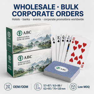 Cartes de poker promotionnelles écologiques personnalisées avec coins arrondis, logo imprimé, design <span class=keywords><strong>du</strong></span> dos de la boîte, pour entreprises et familles - Product Image 4
