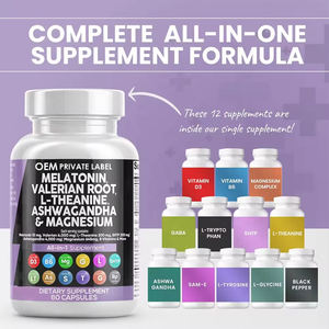 Marque privée OEM Capsules de sommeil tout en 1 <span class=keywords><strong>mélatonine</strong></span> <span class=keywords><strong>Mélatonine</strong></span> Ashwagandha Supplément de magnésium <span class=keywords><strong>Mélatonine</strong></span> pure Tablette de poudre de <span class=keywords><strong>3</strong></span> <span class=keywords><strong>mg</strong></span> - Product Image 4