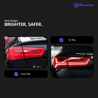 Feux arrière AKD pour Audi A6 2012-2016 A6L, feux de brouillard, feux de recul, feux de jour, accessoires automobiles