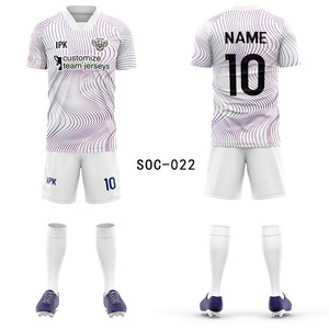 Set Professionale di Uniformi da Calcio Dri-FIT Maglia e Pantaloncini con Calzini Antiscivolo Traspiranti, Personalizzabili per Squadre e Club - Product Image 4