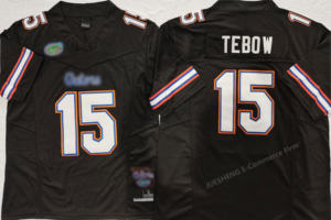 Camisas de Futebol da Flórida por Atacado 2 # LAGWAY 15 # Camisa de Futebol TEBOW de Alta Qualidade Costurada VP Limitada para Jogos - Product Image 6