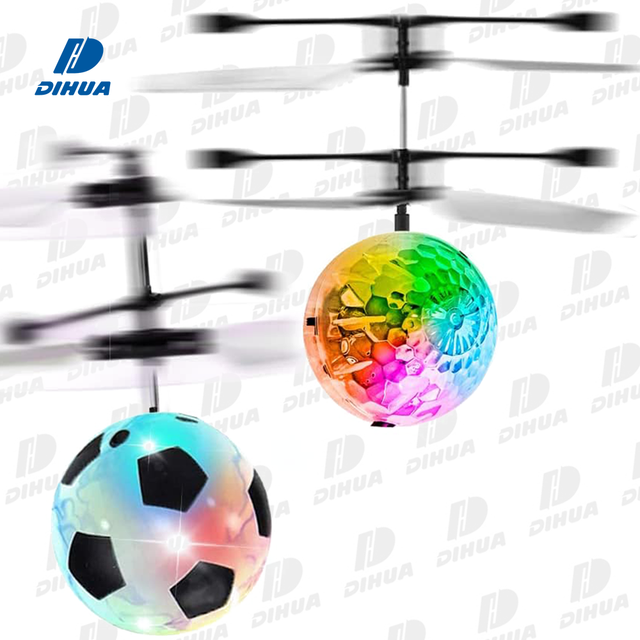 Flying Ball Toys LED RC Toy for Kids Rechargeable Light up Mini Drone Infrared Induction Helicopter Remote Controller