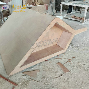 Nuevo Banco de Hormigón GRC Magic Stone, Muebles de Patio Cuadrados para Exteriores UHPCGRC, Color Sólido Personalizable, Pulido en Húmedo - Product Image 4