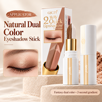 QICIY 2-Wege Schnell-Ton-Umschaltender Lidschattenstift Creme-Lidschattenstift Schimmer Matt Dual-Farben Make-up-Stift Großhandel OEM ODM Bulk