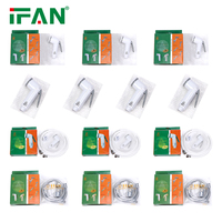 IFAN – Vente directe usine – Ensemble pulvérisateur de bidet moderne en ABS chromé et acier inoxydable, jet vertical, écologique, installation facile pour
