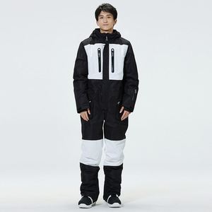 New One-piece Ski <b>Suit</b> Men and <b>Women</b> <b>Suit</b> Single-board Double-board Warm Windproof Waterproof <b>Snow</b> <b>Suit</b> Ski Pants - Product Image 3