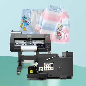 Double XP600 Printheads with 6 Colors Printing Press Digital Powder Shaking Machine Dtf Film Printer