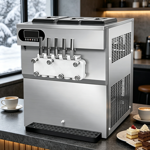 Macchina per Gelato Professionale da Tavolo di Alta Qualità con Funzione Notturna, Lavabile, 7,5 Gusti, per Gelato Soft - Product Image 4