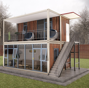 Tùy Chỉnh Sang Trọng Dễ Dàng Cài Đặt 20ft 40ft Prefab Nhà <span class=keywords><strong>Container</strong></span> Modular Hai Tầng Nhà Để Bán - Product Image 1