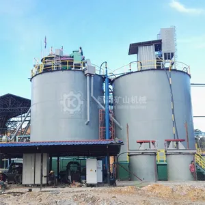 Gold And Copper Mining Equipment Gold Cil/Cip Plant Cyanide Dual Impeller Atmospheric Agitation Leaching Tank