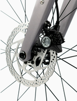 Vélo de gravier en aluminium avec fourche rigide en carbone, 24 vitesses, freins à disque hydrauliques, 700*50C, axe traversant