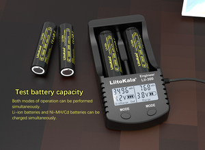 Chargeur rapide LiitoKala <span class=keywords><strong>Lii</strong></span>- 300 LED USB, chargeur intelligent rapide à 2 emplacements pour batteries lithium-ion 18650 26650 21700 et batteries NiMH - Product Image 5