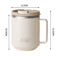Bouteille d'eau promotionnelle en acier inoxydable 304, écologique, 500 ml, à double paroi isolée, anti-fuite, sérigraphiée, classique