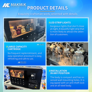 Makmik 2025 máy bán nước hoa độc lập mới với chức năng thanh toán thẻ lý tưởng cho các dự án mở rộng kinh doanh và bán hàng tự động - Product Image 2