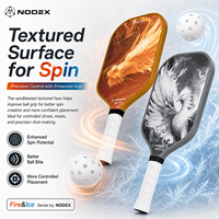 Dernier design Fire&Ice, raquette de pickleball USAPA de haute qualité, fabriquée sur mesure en fibre de carbone titane T700 thermoformée