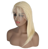 Perruque Bob Blonde 613, Dentelle Transparente HD 13x4, Densité 150%, Cheveux Humains Vierges Pré-Pluckés, Sans Colle, Prête à Porter