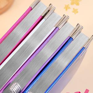 Metal Cover A5 Hardcover Journal PU Cover Custom Printed <b>Diary</b> Notebook High Quality - Product Image 5