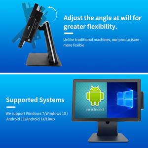 Nhà Máy Giá 15.6 inch Đen <span class=keywords><strong>POS</strong></span> hệ thống với SSD lưu trữ máy in nhiệt tự động Cutter & Scanner cho dược cao-tốc độ truy cập - Product Image 3