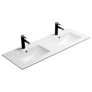 Large size retangular bathroom double cabinet wash hand basin with CE basin