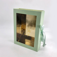 Boîtes cadeaux personnalisées en papier avec couvercle magnétique et fenêtre transparente en PVC pour biscuits, chocolats, cupcakes, pâtisseries et gâteaux