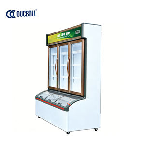 Nuevo Congelador para Tiendas <span class=keywords><strong>de</strong></span> Conveniencia, Refrigerador Multifuncional para Supermercados, Temperatura Ajustable 0 ℃ ~10 ℃ /-18 ℃ - Product Image 4