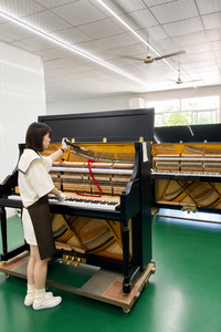 <span class=keywords><strong>Pianoforte</strong></span> Verticale Professionale UP-126 in Legno Massello di Mogano, <span class=keywords><strong>Pianoforte</strong></span> Acustico con Venature Naturali del Mogano, Logo Personalizzabile - Product Image 6