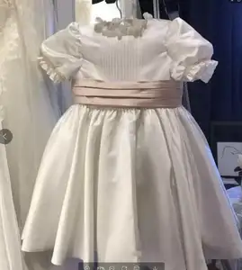 Verão atacado bebê vintage meninas espanhol vestidos princesa casamento crianças roupas infantis roupas m02A9819