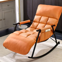 Chaise berçante en bois de salon pour adultes canapé inclinable simple chaise berçante meubles de salon