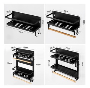 Estante de Cocina Magnético Resistente de Acero Inoxidable con 2 Ganchos Extraíbles para Especias, Frascos, Botellas de Aceite de Oliva, Estante para Especias de Refrigerador - Product Image 5