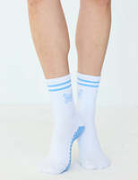 Papillon bleu Logo personnalisé Pilates chaussettes réformateur Yoga anti-dérapant chaussettes hommes bas quantité minimale de commande pas cher en gros Grippy danse chaussettes fille