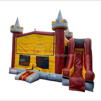 Château gonflable en PVC durable, pour location commerciale, utilisation en fête, portable, pliable, toutes saisons