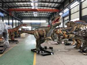 ไดโนเสาร์อนิมาทรอนิกส์เหมือนจริงสำหรับในร่มสวนผจญภัยห้างสรรพสินค้าสำหรับสาธารณะบ้านเด็กเล่นประเภทกลางแจ้ง - Product Image 2