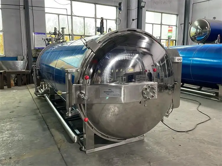 Esterilizador de alimentos industrial autoclave de agua para la industria procesadora de alimentos
