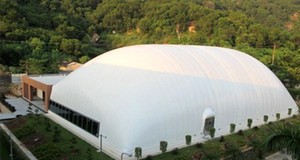 Tente gonflable géante en béton de sortie d'usine dôme à membrane <span class=keywords><strong>grande</strong></span> tente tentes de <span class=keywords><strong>yourte</strong></span> mongole pour les fêtes/événements - Product Image 6