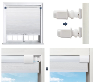 ZSTARR Stores plissés occultants sans perçage, sans fil, en nid d'abeille, ajustement parfait pour la maison et la chambre - Product Image 5