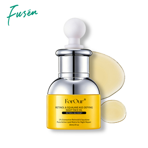 Aceite Facial de <span class=keywords><strong>Retinol</strong></span> de Marca Privada, Escualano Antienvejecimiento, Venta al por Mayor, Reparación de Arrugas, Gotero de 30 ml, OEM - Product Image 1